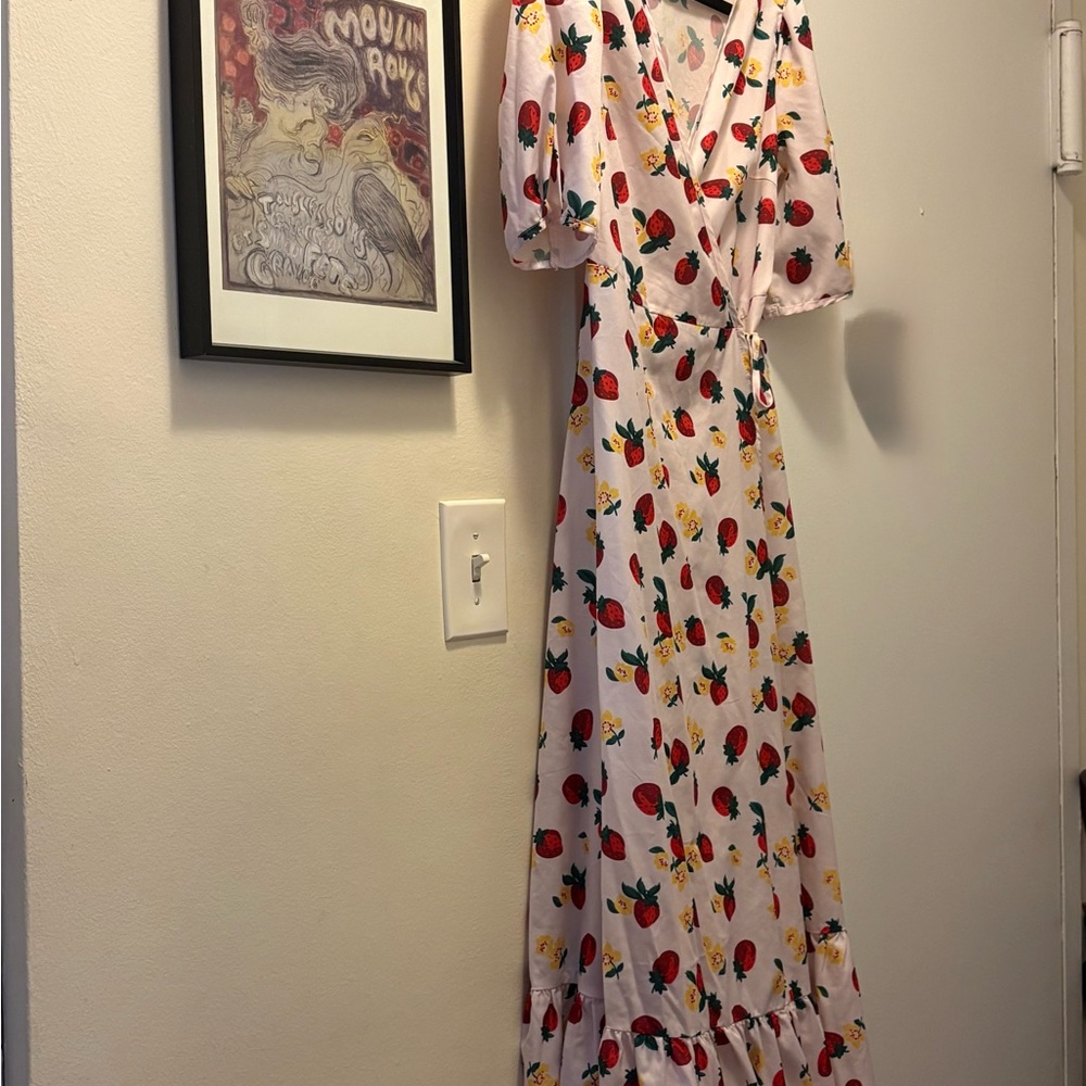 Floral Pink Maxi Dress